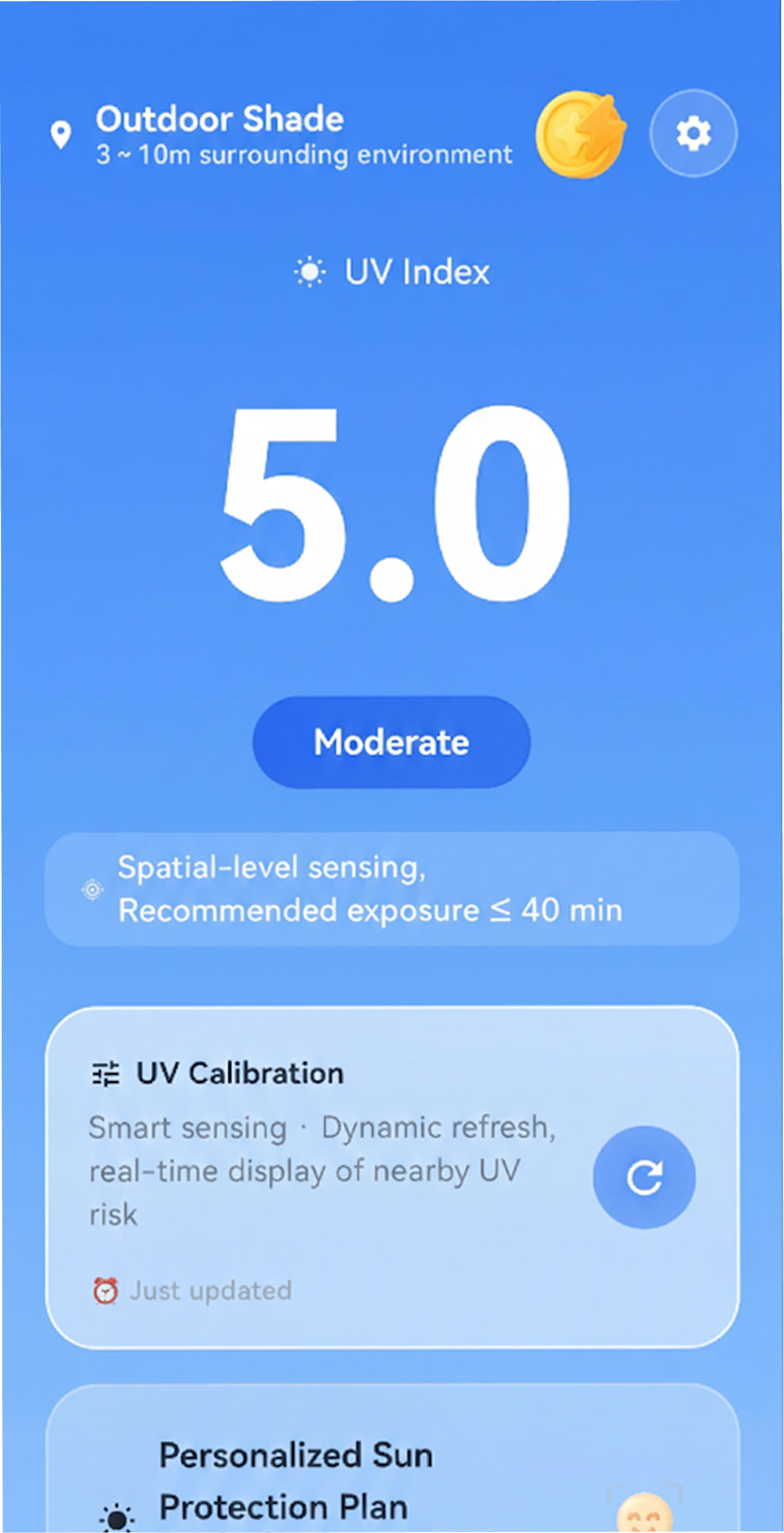 UVPeek App - UV Index Display